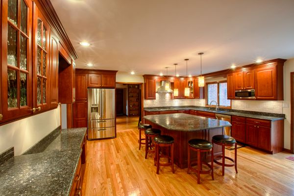 Cherry Kitchen Cabinet Repair in Denton