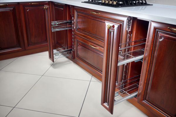 Cherry Cabinet Refacing in Denton